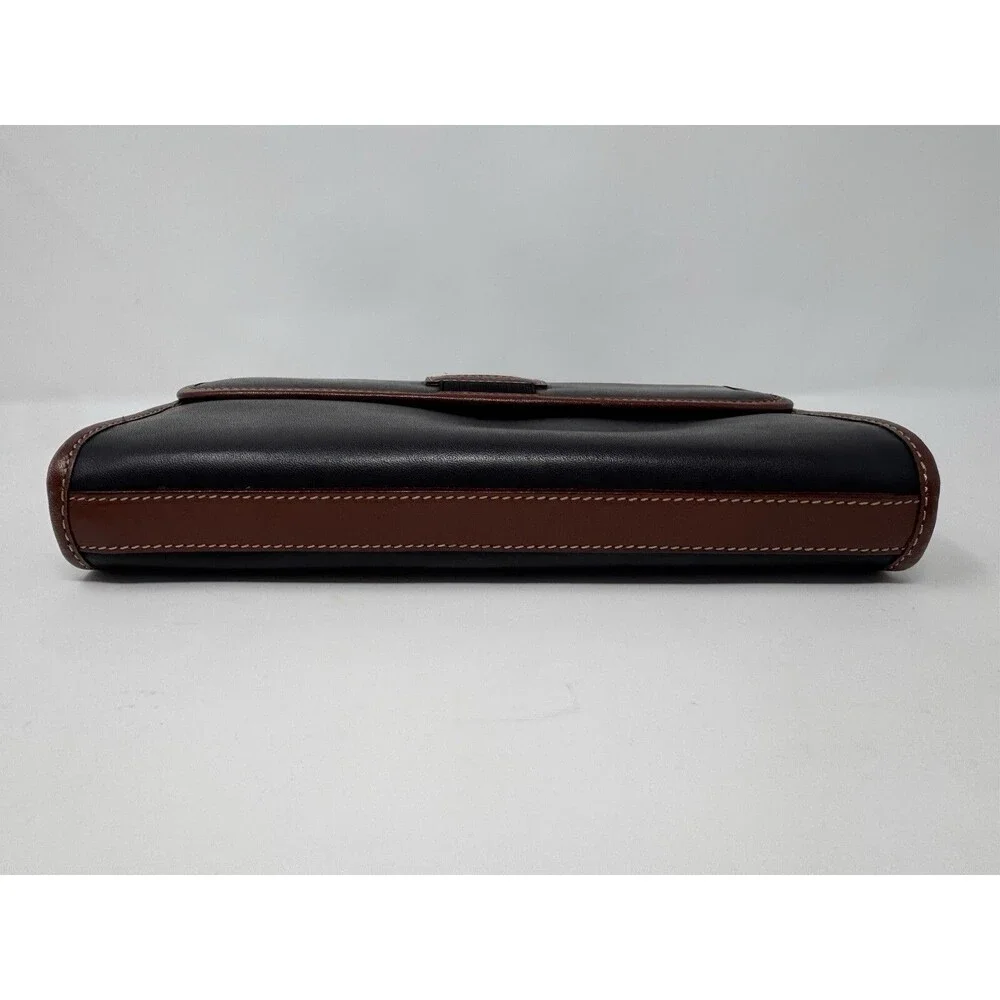 Vintage Maronie Italy Leather Clutch Bag Style 7813 (1970s) 10”x7.5”